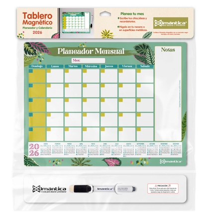 Planeador Y Calendario Magnético 2026 Naturaleza Viva | Imántica