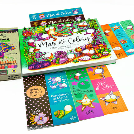 Kit Libro Mar de Colores Lala más Colores x24 Artisan