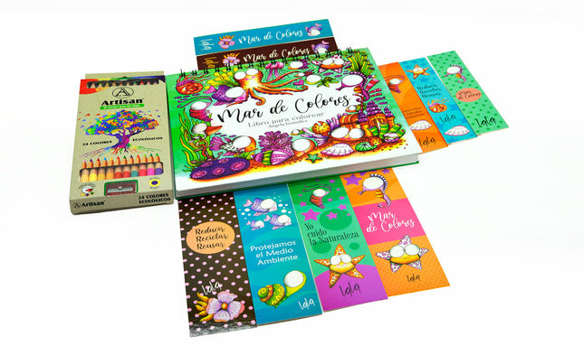 Kit Libro Mar de Colores Lala más Colores x24 Artisan