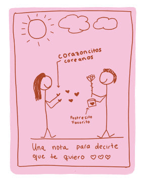 Tarjeta Corazoncitos Amor Y Amistad