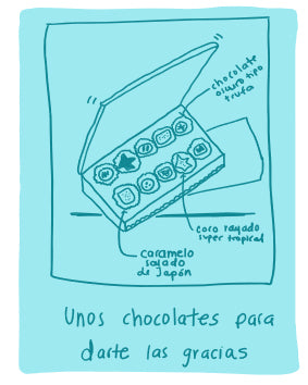 Tarjeta Chocolates De Agradecimiento