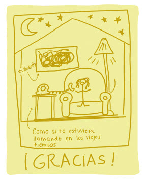 Tarjeta Llamada De Agradecimiento