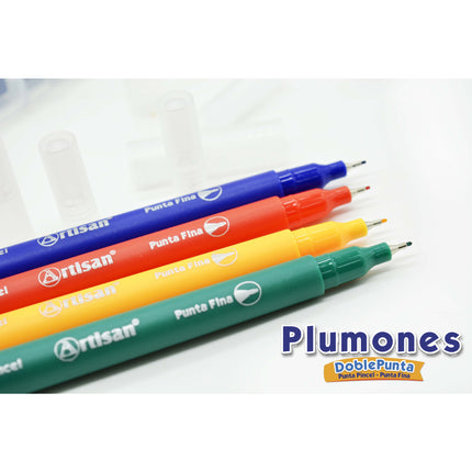 Plumón Doble Punta x48 Artisan