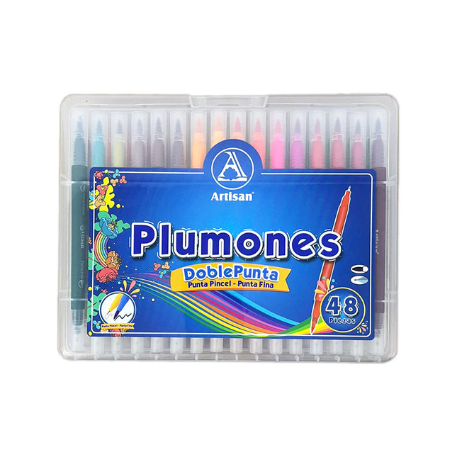 Plumón Doble Punta x48 Artisan