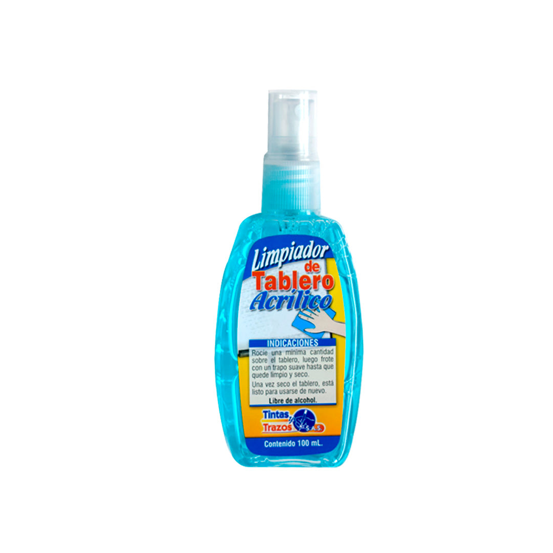 Botella de limpiador de tablero acrílico Artisan de 100 ml para limpiar tinta y manchas de superficies sin dañarlas, ideal para tableros reutilizables.