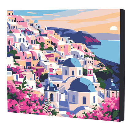 Kit De Pintura Por Números Santorini 30x30 cm Art Box