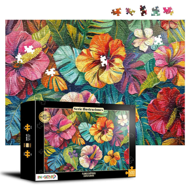 Rompecabezas 500 Piezas Flores Exoticas Ingenio Destreza