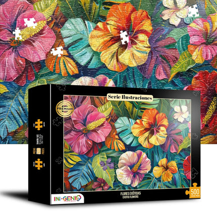 Rompecabezas 500 Piezas Flores Exoticas Ingenio Destreza