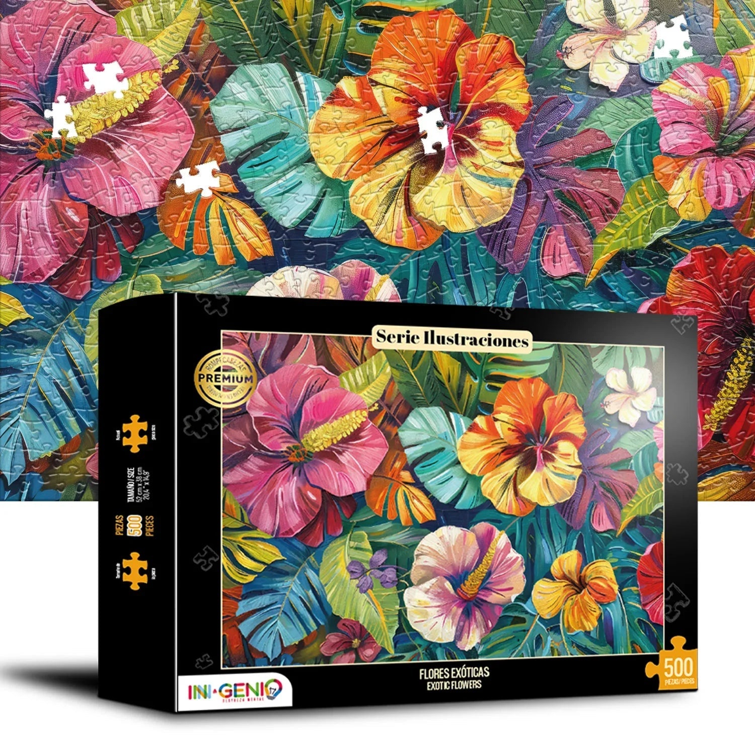 Rompecabezas 500 Piezas Flores Exoticas Ingenio Destreza