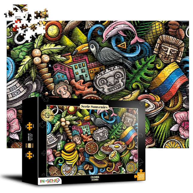 Rompecabezas 500 Piezas Colombia Ingenio Destreza