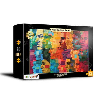 Rompecabezas 500 Piezas Las Caras De Mi Gente Ingenio Destreza