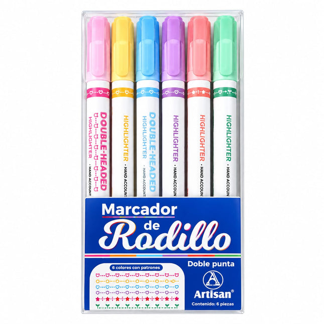 Marcador De Rodillo x6