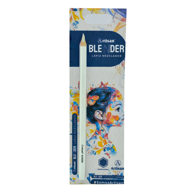 Lápiz mezclador Artisan (blender colorless) de madera con mina incolora, ideal para difuminar y suavizar trazos de lápices de colores.