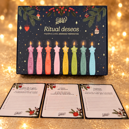 Kit de Velas Ritual de Deseos Casa Viva