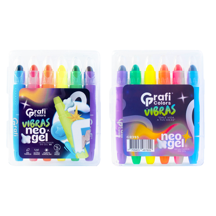 Resalta Texto Grafi Colors X 6 Vibras Neo Gel