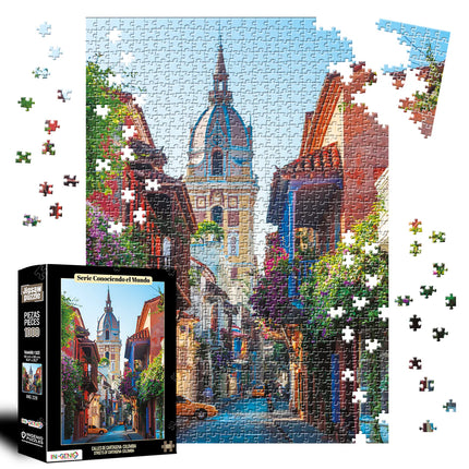 Rompecabezas 1000 Piezas Calles De Cartagena | Ingenio Destreza