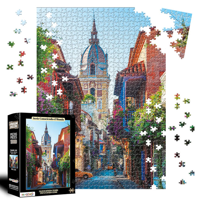 Rompecabezas 1000 Piezas Calles De Cartagena | Ingenio Destreza
