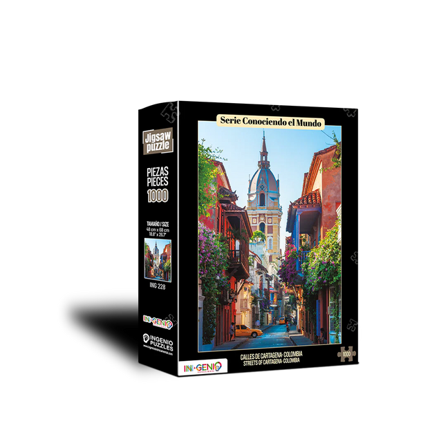 Rompecabezas 1000 Piezas Calles De Cartagena | Ingenio Destreza