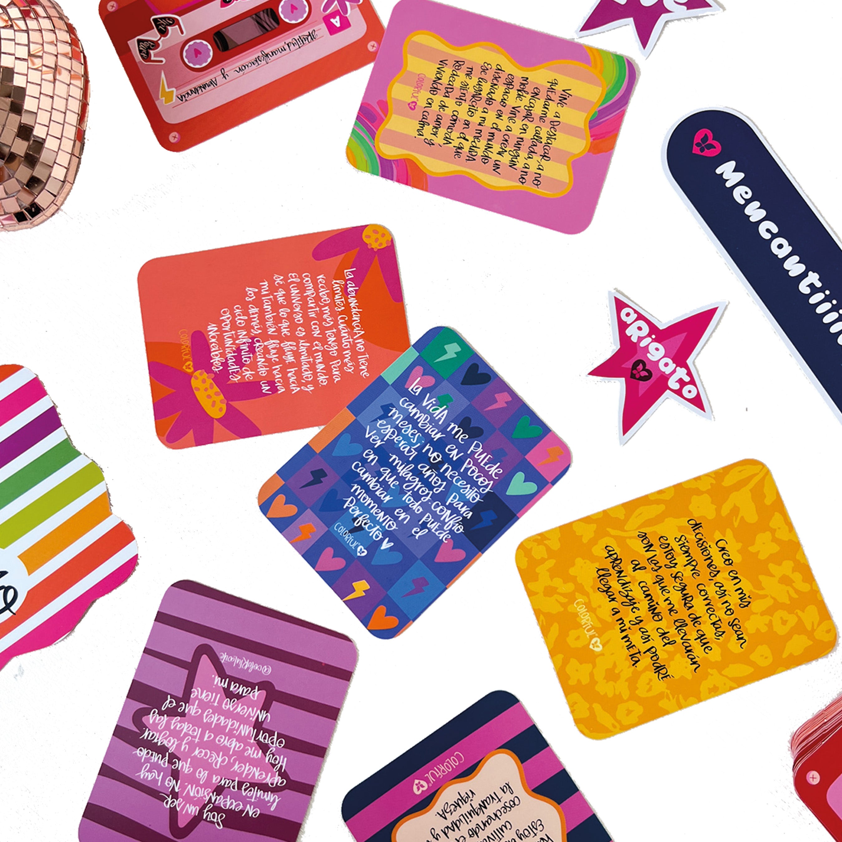 Cartas De Gratitud Colorful