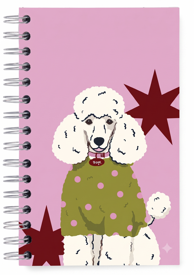 Cuaderno y Sketchbook Pink Poodle