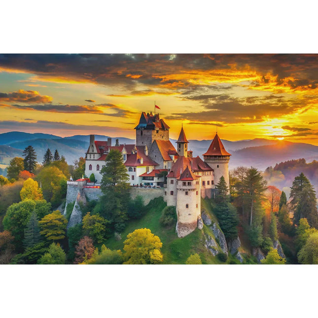 Rompecabezas 1000 Piezas Mini A3 Castillo De Dracula Ingenio Destreza