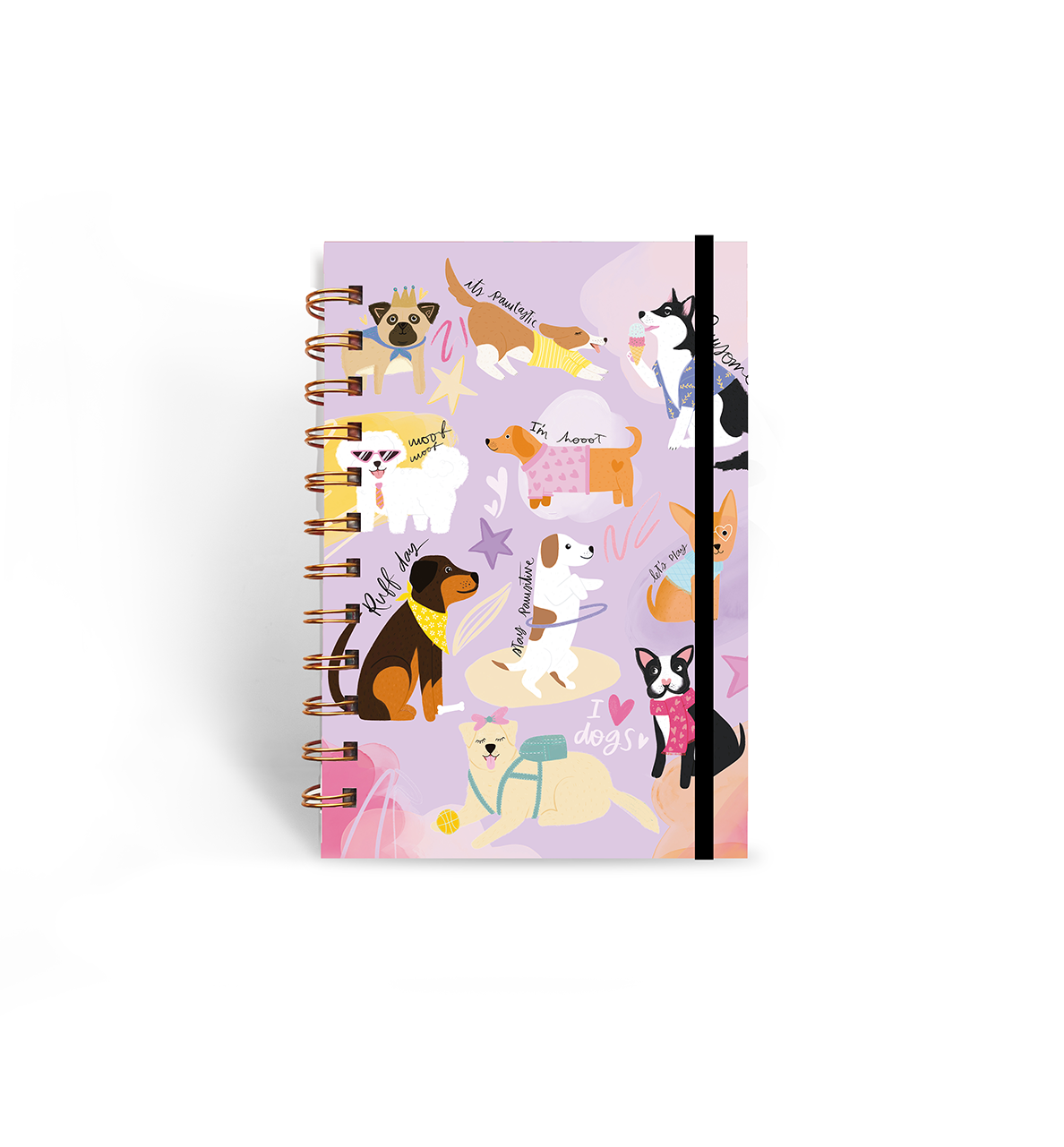 Libreta Mini Perritos Colorful