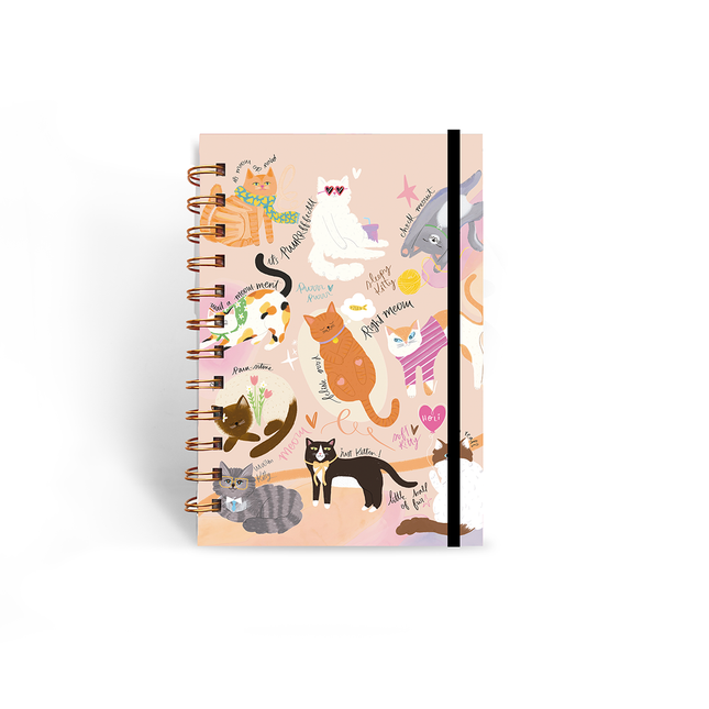 Libreta Mini Gatitos Colorful