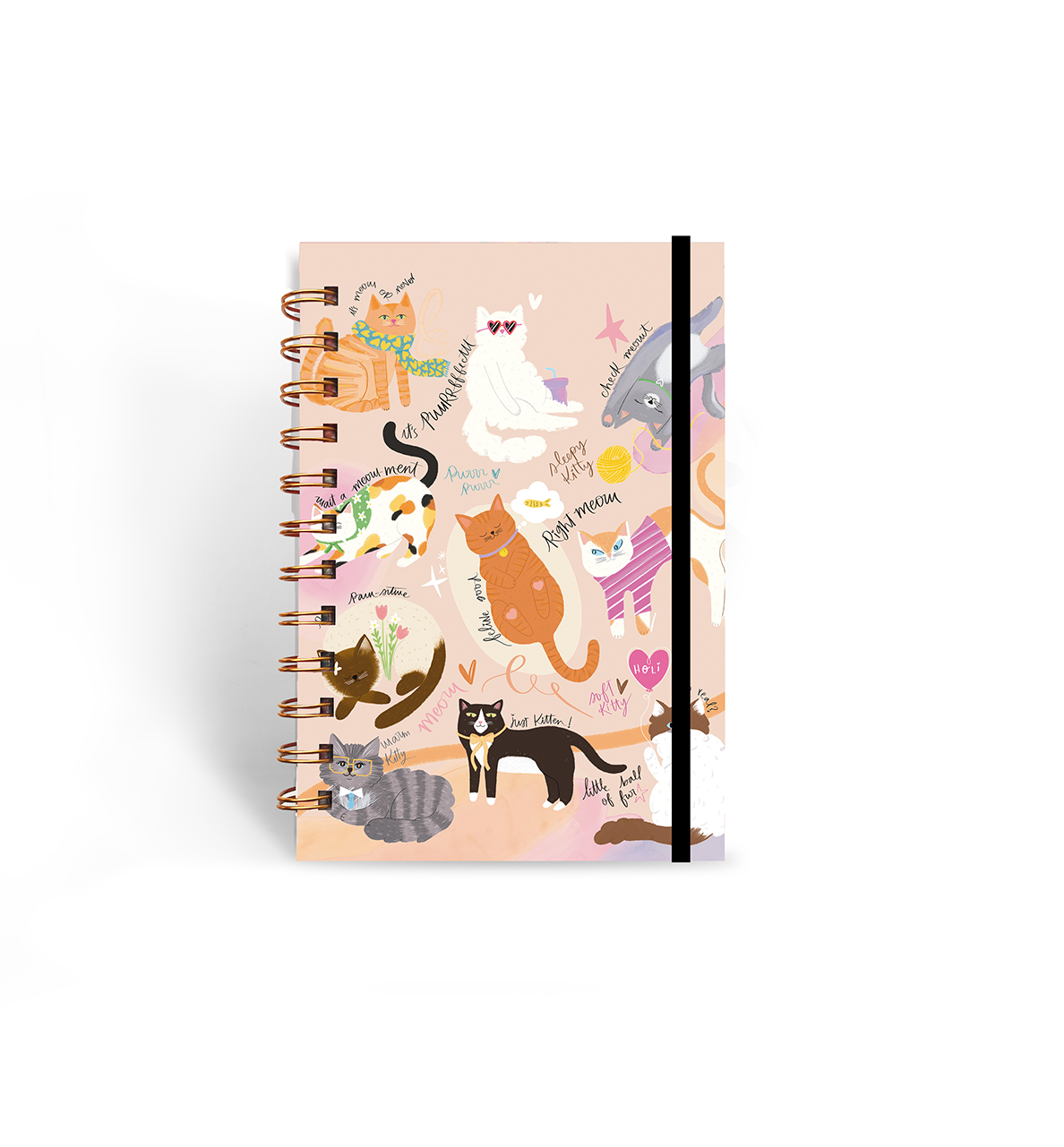 Libreta Mini Gatitos Colorful