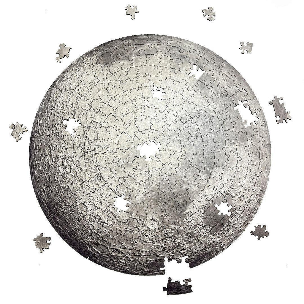 Rompecabezas Circular En Madera La Luna Ingenio Destreza