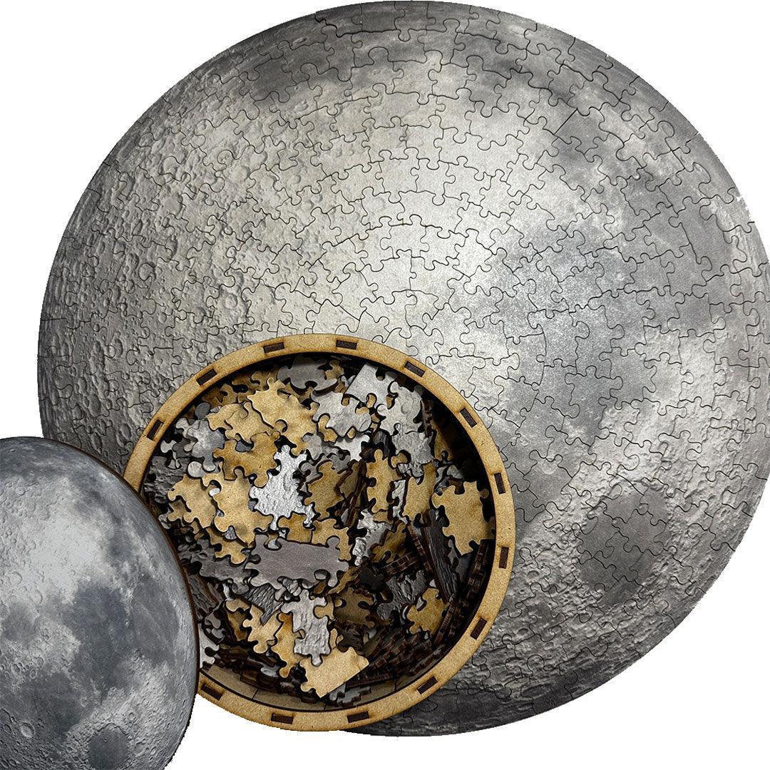 Rompecabezas Circular En Madera La Luna Ingenio Destreza