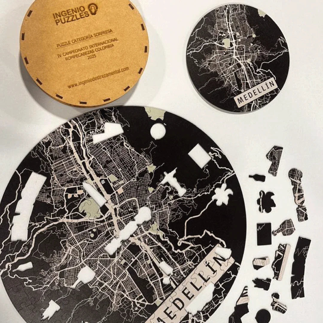 Rompecabezas Circular En Madera Multiformas Medellín Ingenio Destreza