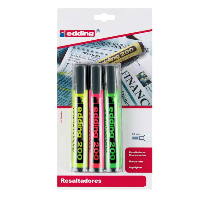 Resaltador Colores Neon x3 | Edding