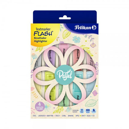 Resaltadores Pelikan Flash Pétalos pastel x10