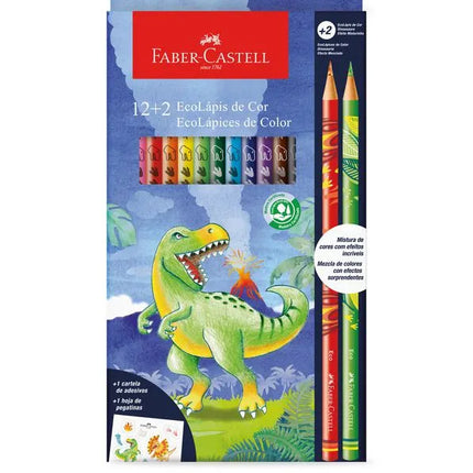 Colores Dinosaurio x12 Faber Castell