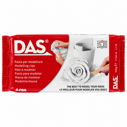Pasta Para Modelar Secado Al Aire Blanca 1/2 Kilo Das