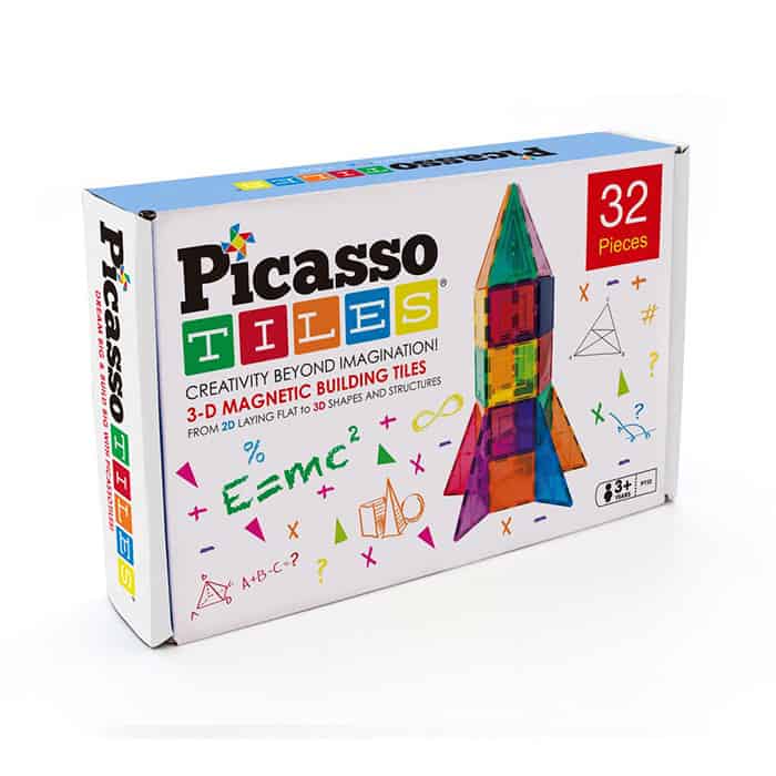 Bloques Magnéticos Para Niños 32 Piezas Cohete Picasso