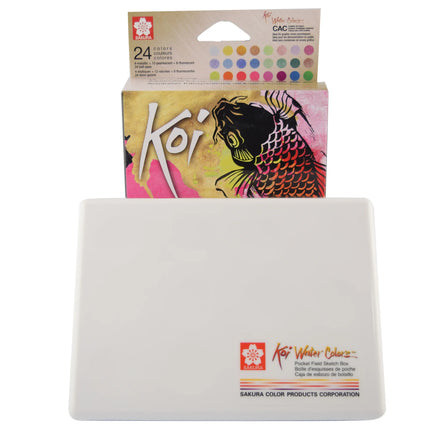 Koi Sketch Box Acuarelas Metálicas y Fluorescentes | Sakura