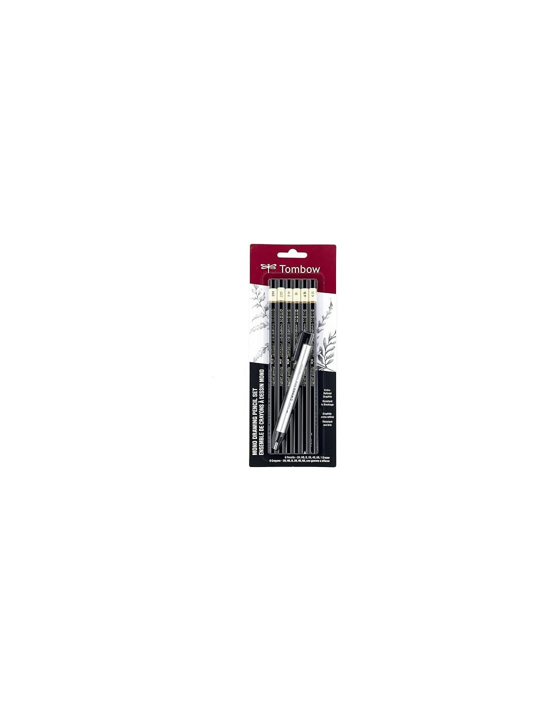 Set Lapices De Dibujo x6  + Borrador Mono Zero