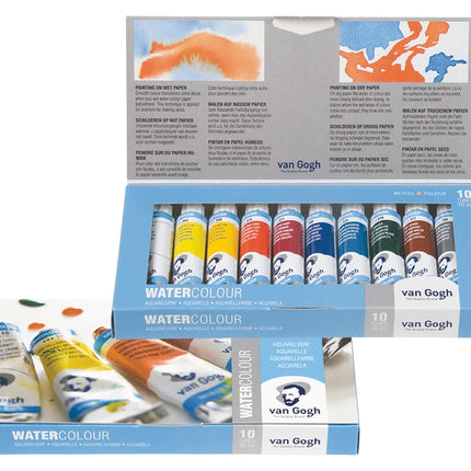 Set 10 Tubos Acuarela Van Gogh 10 ml | Royal Talens