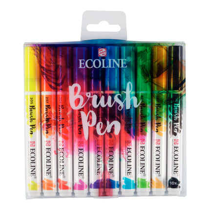 Estuche Marcadores Ecoline Brush Pen x10 No. 9007 | Royal Talens