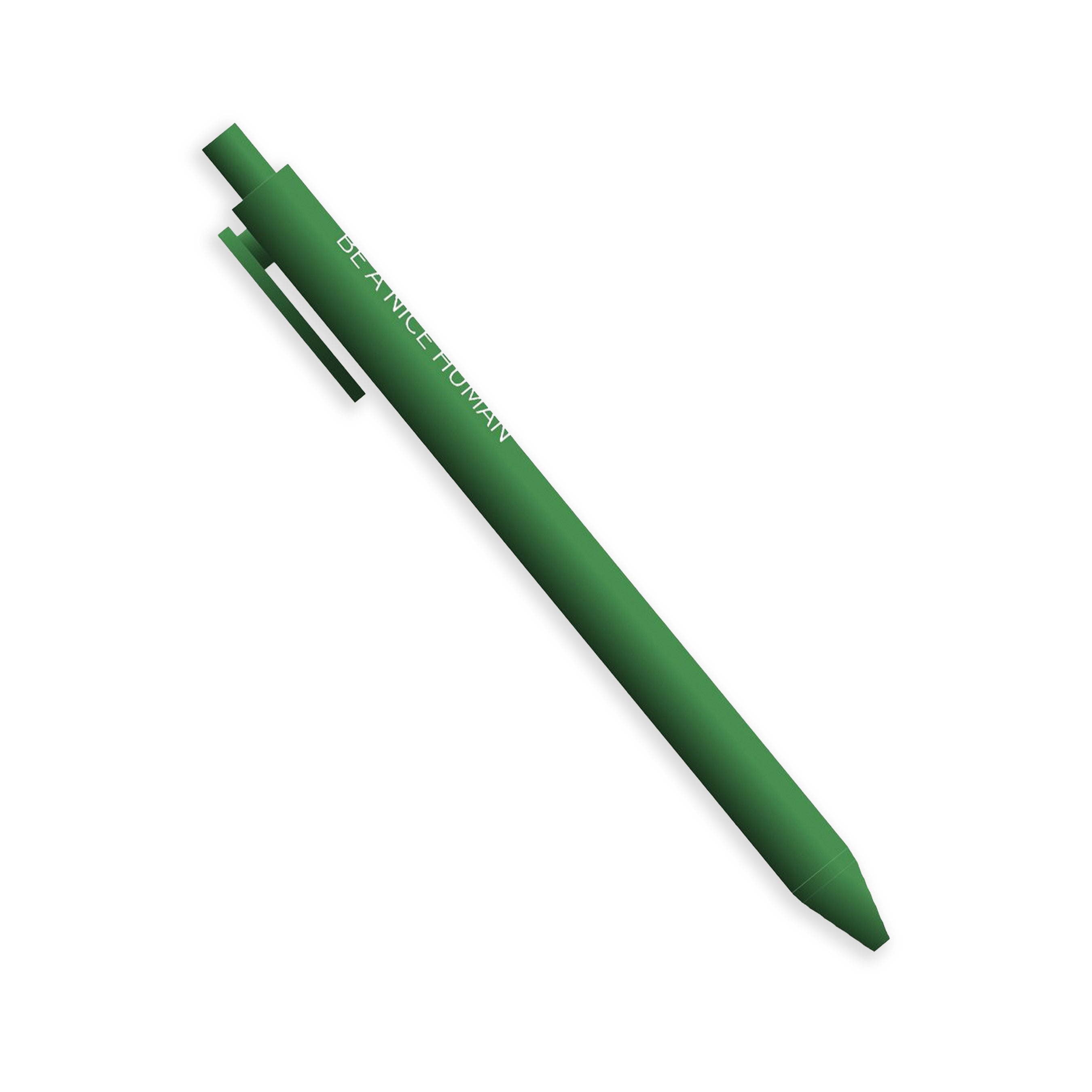 Lapicero Toy Magic Pen Green en color verde brillante con frase positiva y tinta verde para escritura creativa.