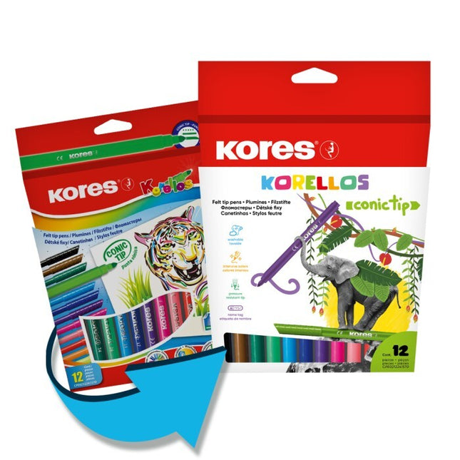 Plumones Korello x12 | Kores