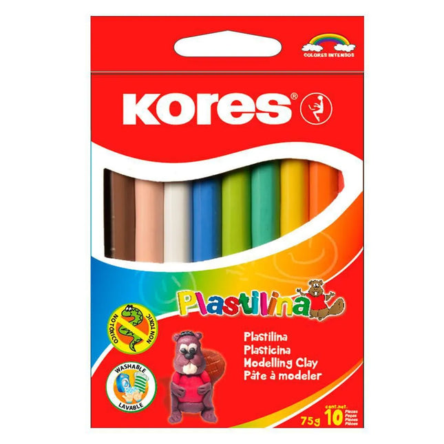 Plastilina Delgada Corta x10 Kores