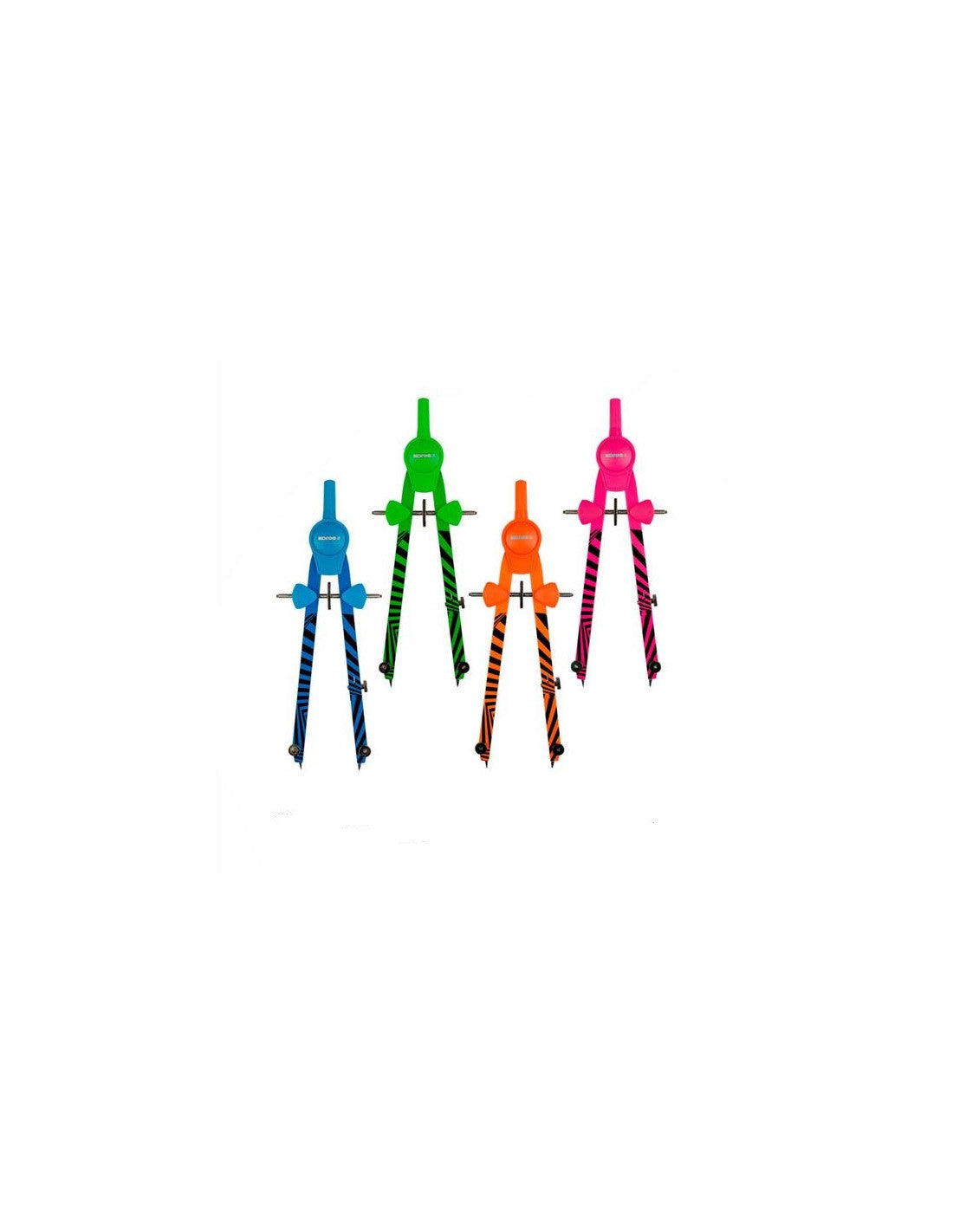 Compas De Precision Metalico Grafiko Neon Kores