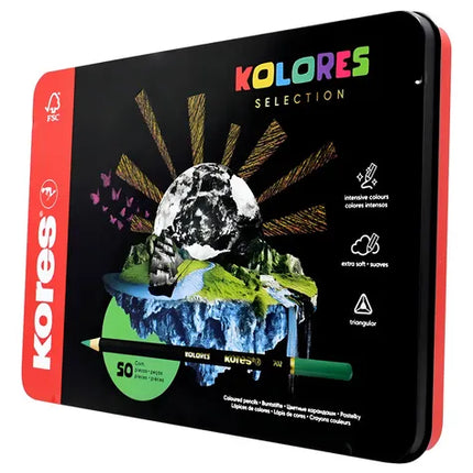 Colores Caja Metálica x50 Unidades | Kores