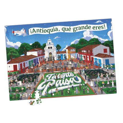 Rompecabezas y libro Talento Paisa