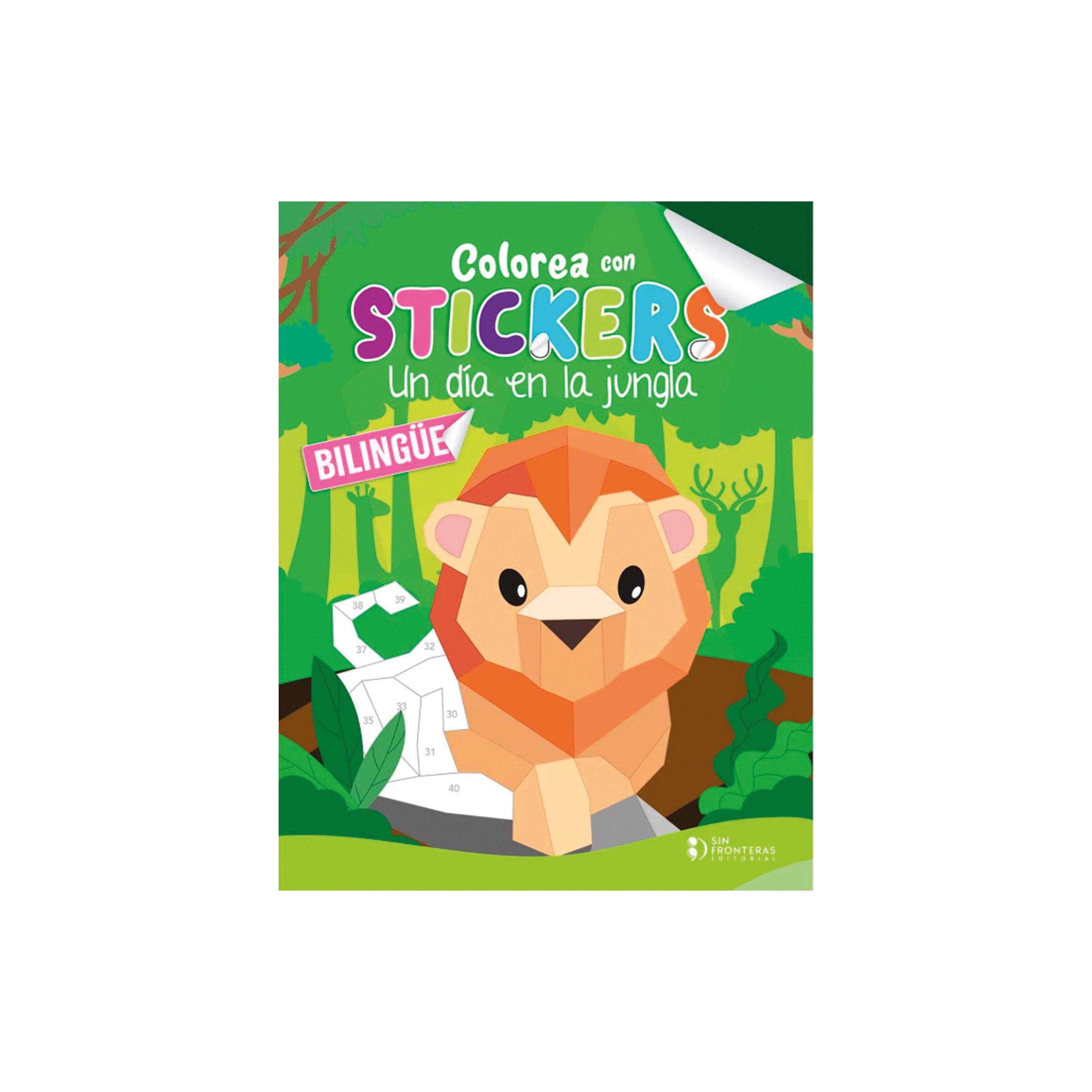 Colorea Con Stickers Un Dia En La Jungla