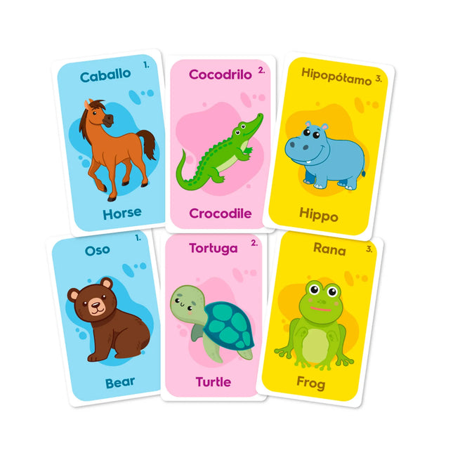 Flash Cards Bilingue Animales