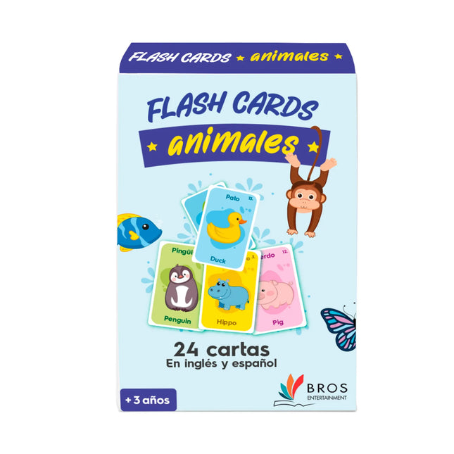 Flash Cards Bilingue Animales