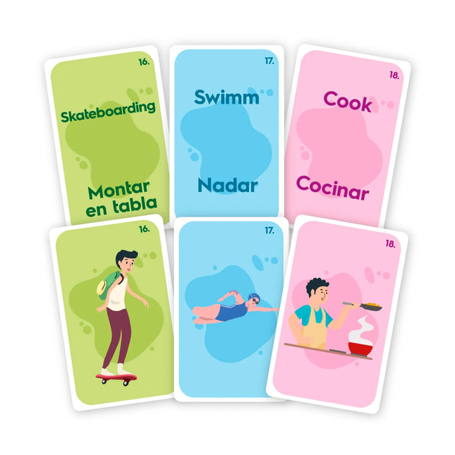 Flash Cards Bilingue Acciones
